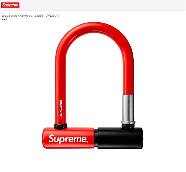 ★　15AW Supreme Kryptonite U-Lock 新品未使用　★