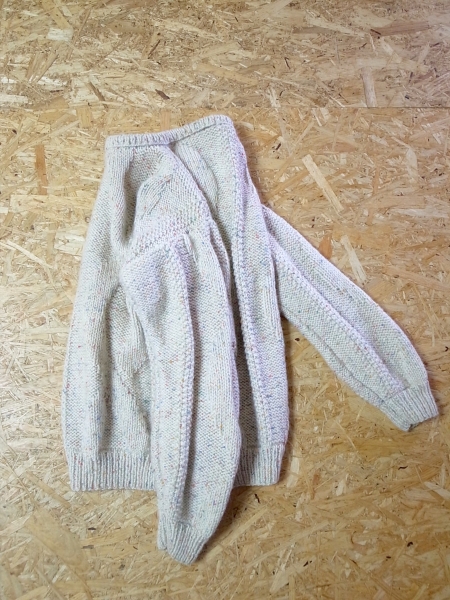 フランスビンテージFisherman’sニット50s60sハンドメイド希少色