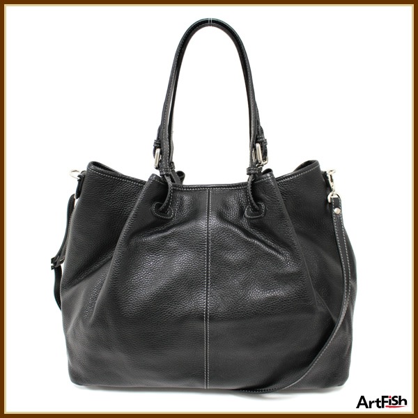 1円MAXIMA◇ブラック上質レザー2wayショルダーバッグk148*新品