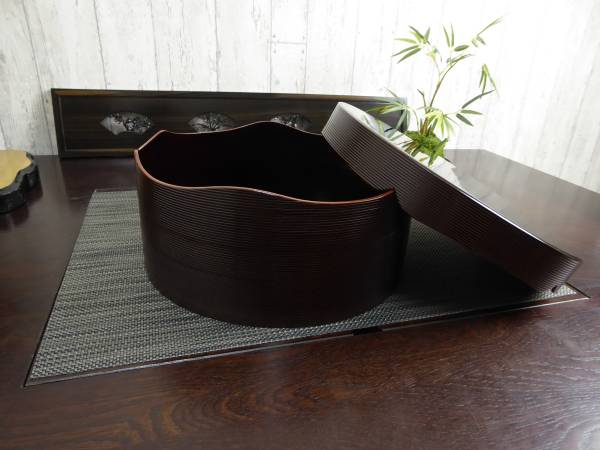 伝統漆芸 工芸 漆器 茶櫃 銀杏 茶道具 小物 和風 和食 錦 s451s
