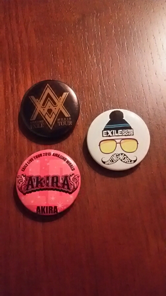 EXILE AMAZING WORLD 缶バッジ AKIRA ロゴ AW_1
