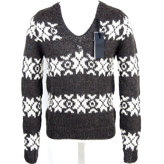 新品Gudrun&Gudrun グードゥン 手編みウールセーター M 507486YR