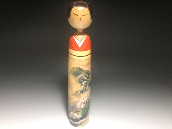 与八人形「春郊」25cm/高野与八 創作こけし 秋田