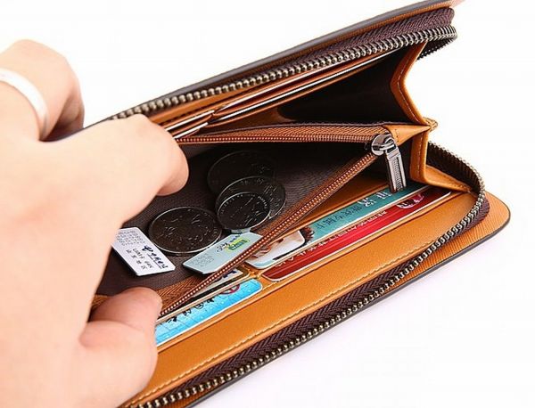 即決 ストライプ長財布ERPC　大人気メンズ☆ 新品