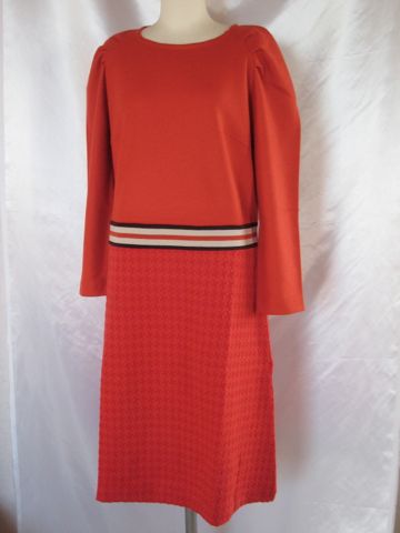 ロベルタディカメリーノ 千鳥格子柄切替 七分袖ワンピース 11号