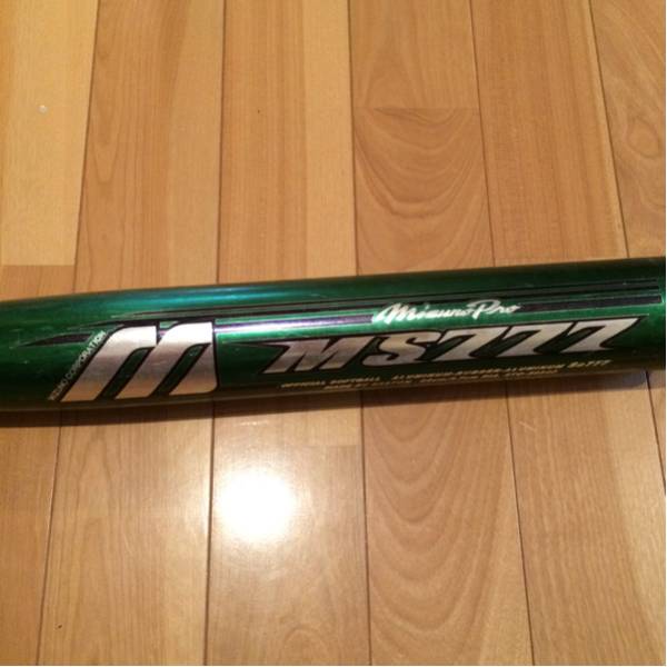 中古 ミズノグリーンモンスター ソフトボール3号用バット84cm(金属製 