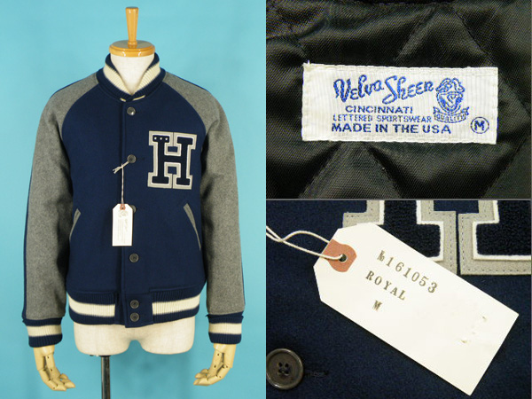 新品 べルバシーン ショートバーシティジャケット Size M #9985