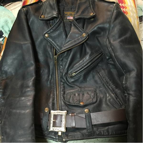 中古！VANSON Ｃ２ライダースジャケット！サイズ３８