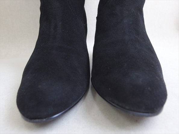 定3.9万 アンタイトル*上品スエード ロング丈ブーツ24.5/Q29-4