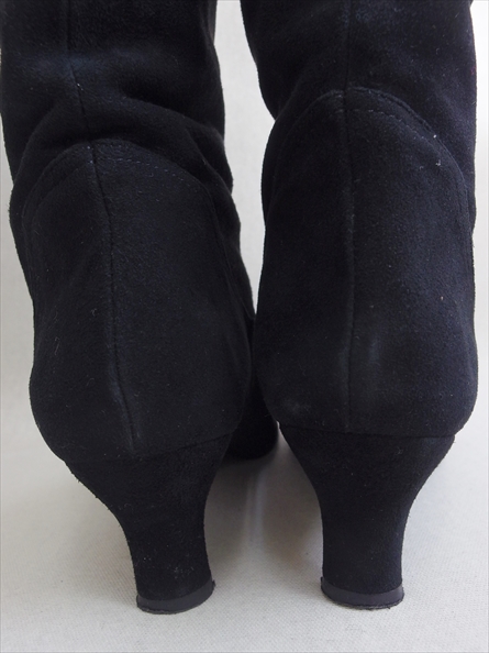 定3.9万 アンタイトル*上品スエード ロング丈ブーツ24.5/Q29-4