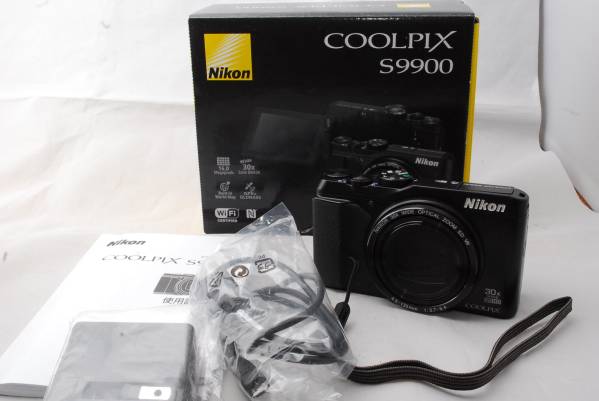 極上品 Nikon ニコン COOLPIX S9900 ブラック セット 【公式通販】