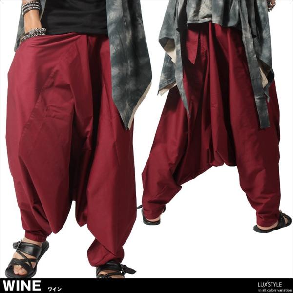 ☆17-ワイン-F○■新品ハマーパンツ★サルエルパンツサロン系