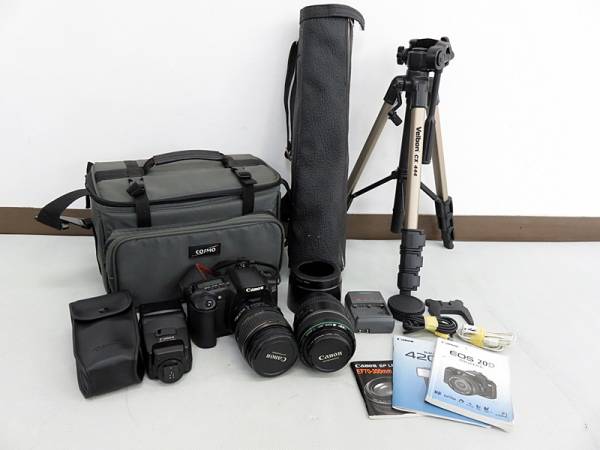Canon EOS 20D 17-85mm 70-300mm 420EX 他 セット 難あり22帯97