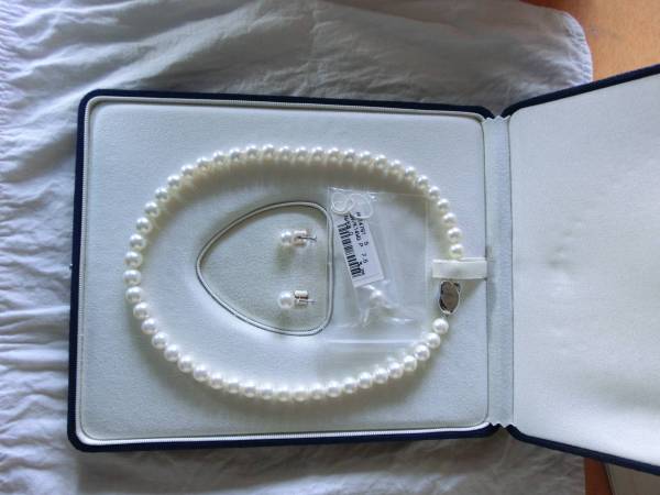 ☆アコヤ真珠　ネックレス＆イヤリングセット　鑑別書付き☆