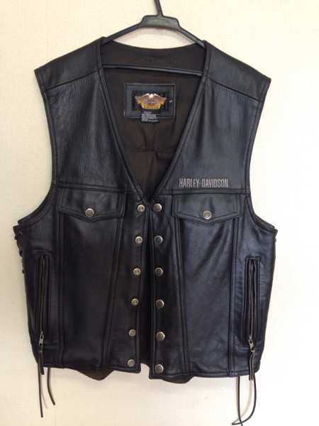ハーレー、編み上げベスト、Ｌサイズ