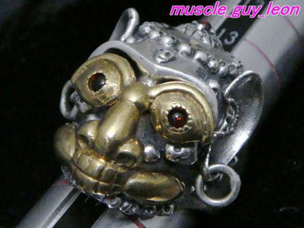 ZOCALO ソカロ チベタンモンキースカル リング 16号 (検A＆GARNI