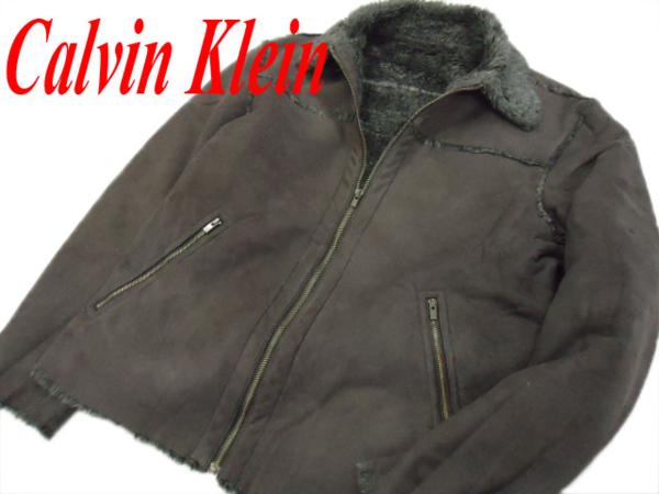 定価4万円☆カルバンクライン CK 裏ボア Fムートンジャケット