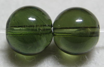 81天然石現品【モルダバイト(鑑別書コピー付)】8ミリ(2粒)