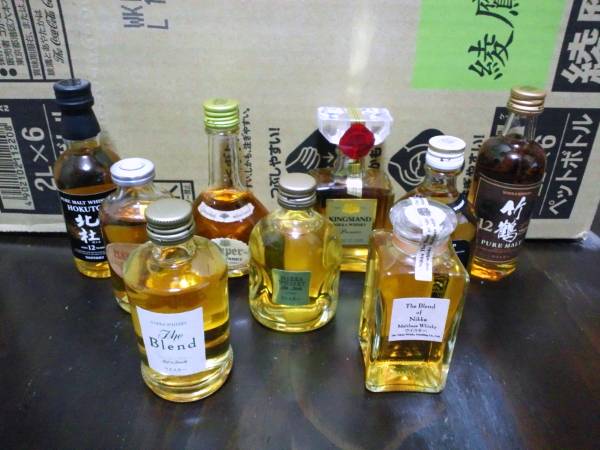 ニッカ　ウイスキー　ミニチュアボトル　9本　