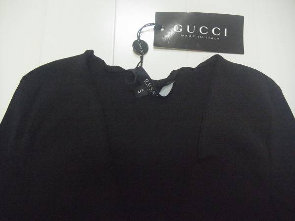 ＧＵＣＣＩ　グッチ　長袖　カットソー　新品タグ付き　Ｓ　黒