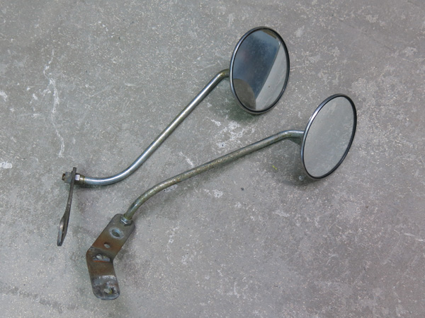 バックミラー　左右セット　USED　（Vespa， LML， Lambretta等）