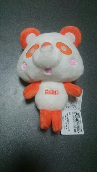 AAA え～パンダ　ビッグヘッドぬいぐるみ　橙　西島　送料無料