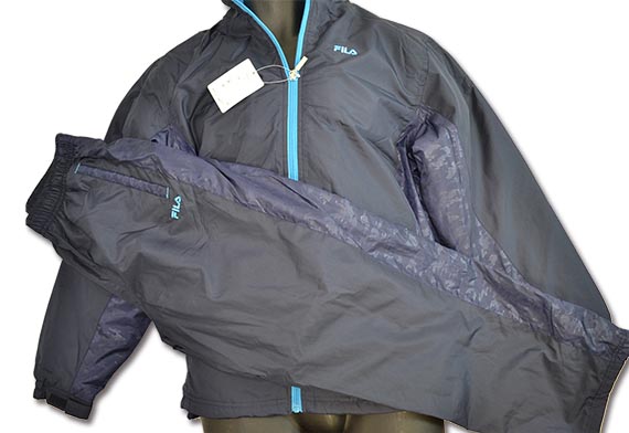 処分！処分！ラスト1!FILA メンズ 裏フリースFM6965 ネイビーM