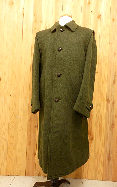 IG9 BURBERRY/バーバリー ステンカラーウールコート 緑 24