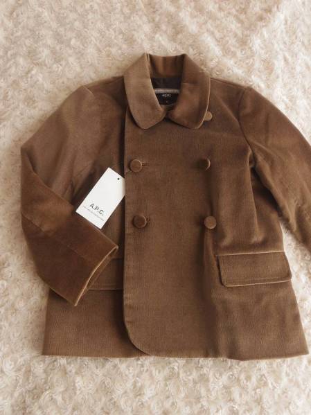 新品タグ付A.P.Cキッズ　シックなPコート　サイズ4（100-110）