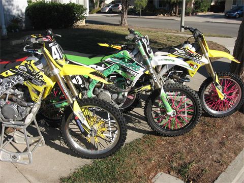 KDX 125 200 220 250 SR KLX等★ スポーク ラップ スキン 特注可