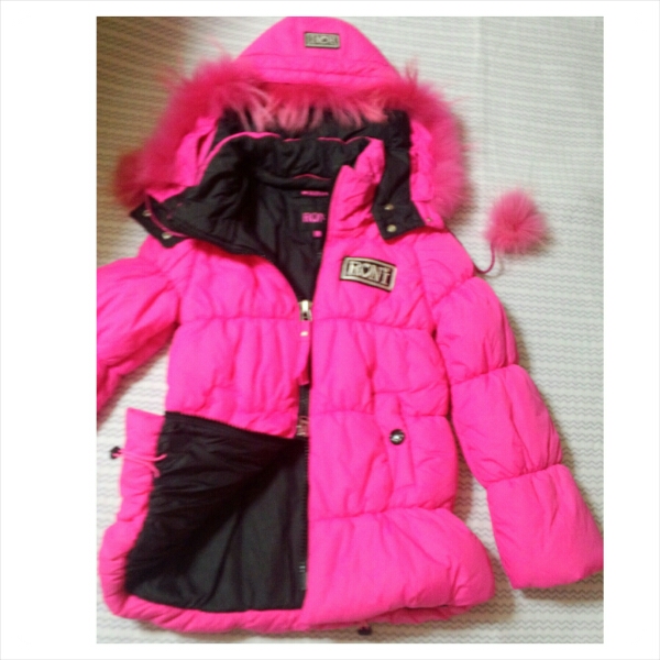 RONI ロニイ☆フード付き 中綿 コート ジャンパー ピンク☆L