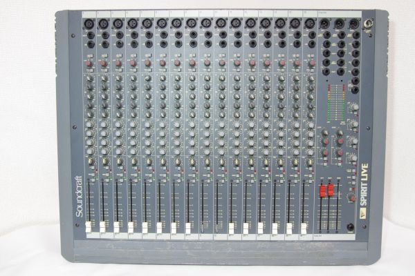サウンドクラフト Soundcraft Spirit Live 16chミキサー 通電確認済