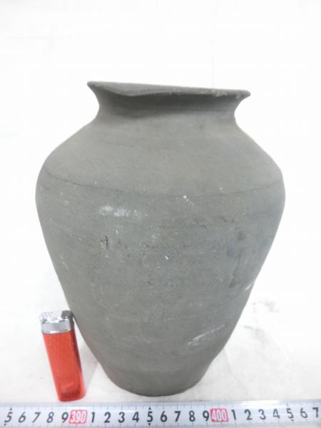 R12321 無銘 陶製 素焼1 花瓶 花入れ 花生け 花器 壺 壺 陶芸