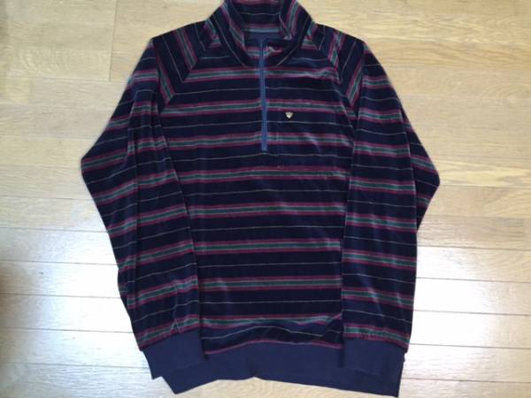 Supreme Stripe Velour Half Zip supreme 14ss velour half zip