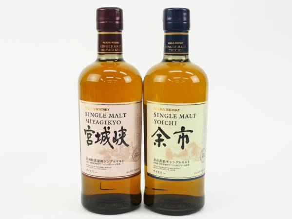 新品◆ニッカ 余市・宮城峡 700ml　2本セット シングルモルト　
