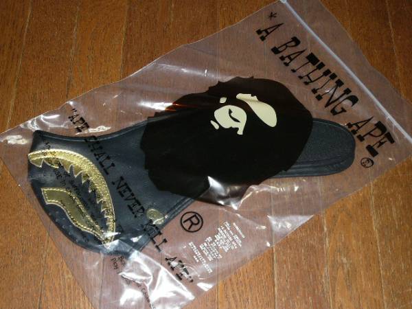 A BATHING APE BLACK SHARK LEATHER MASK シャーク マスク BAPE