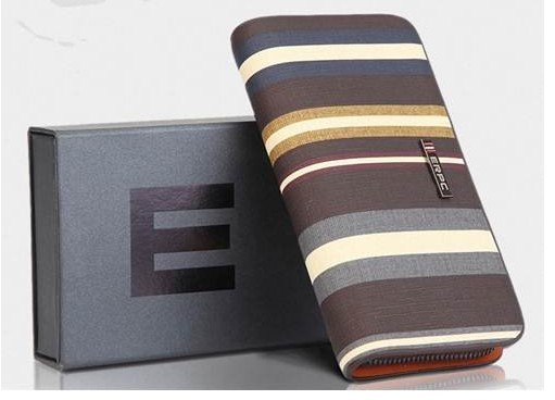 即決 ストライプ長財布ERPC　大人気メンズ☆ 新品