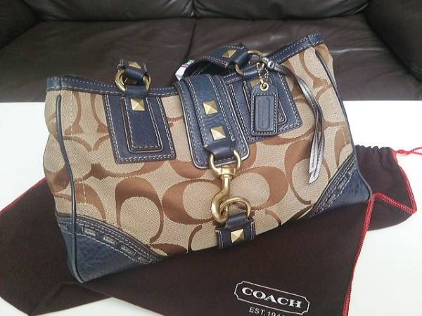 コーチ シグネチャー ミニボストン ハンドバッグ COACH コーチ