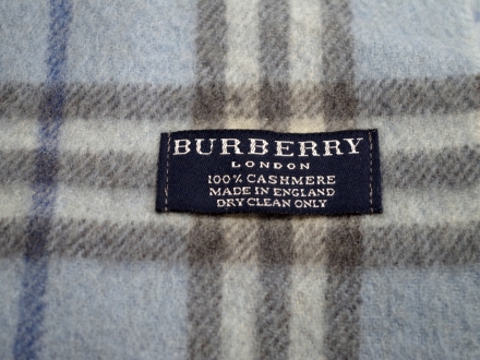 BURBERRY カシミヤ 100% バーバリーチェック柄 マフラー