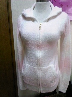 ジェラートピケ★ボーダーパーカー★ピンクＸ白★新品♪可愛い