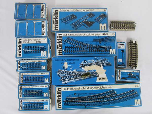 メルクリンHOゲージ 直線，曲線レール，ジョイント/鉄道模型[梱0.1