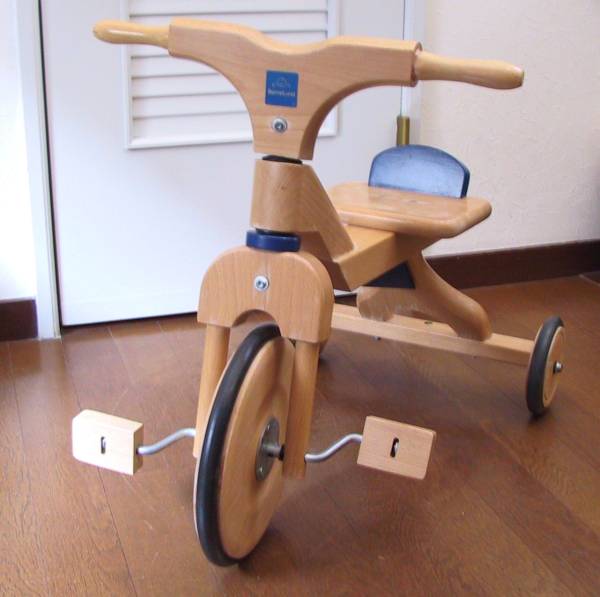 ボーネルンド ジャスパー三輪車 木製 プッシュバイク ペダル付き