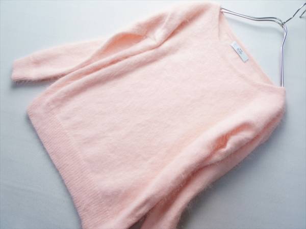 スピックアンドスパンノーブル アンゴラセーター ピンク