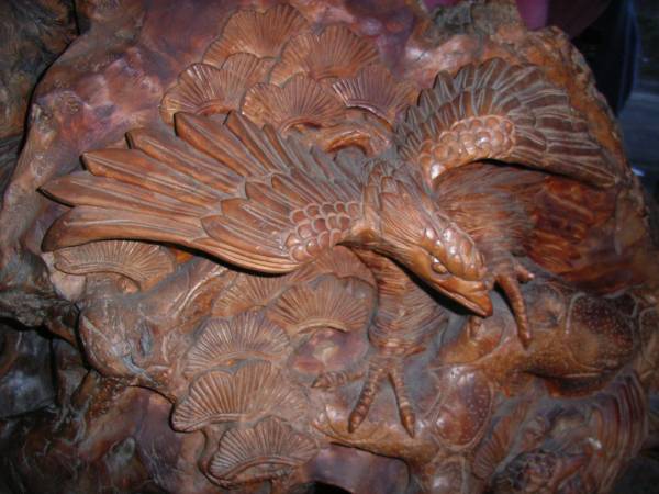 高級浮き彫り☆衝立☆無垢