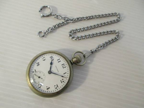 WALTHAM ウォルサム 懐中時計 5レッドミニッツ鉄道仕様1917年稼働品 WALTHAM ウォルサム 懐中時計 鉄道省 門子 動作品 NO-17 ☆ WALTHAM