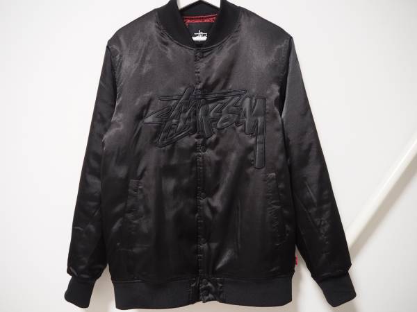 STUSSY ステューシー ジャケット ブルゾン スタジャン 黒