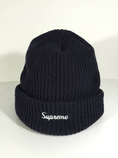 希少☆SUPREME ロゴ刺繍 ニットキャップ シュプリーム A490