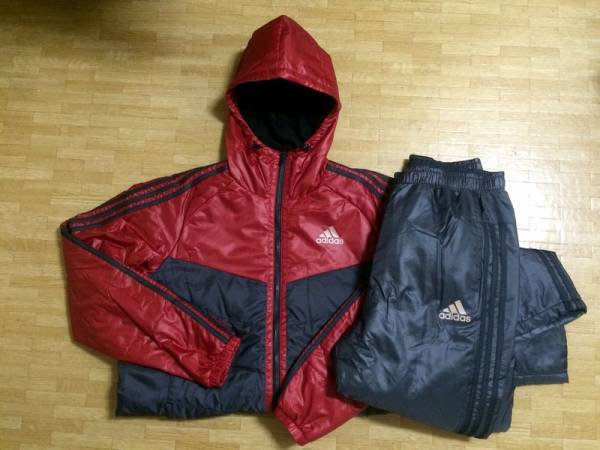 XO 新品タグ付☆アディダス／brave BH+4℃ パデッドフード 上下 Adidas
