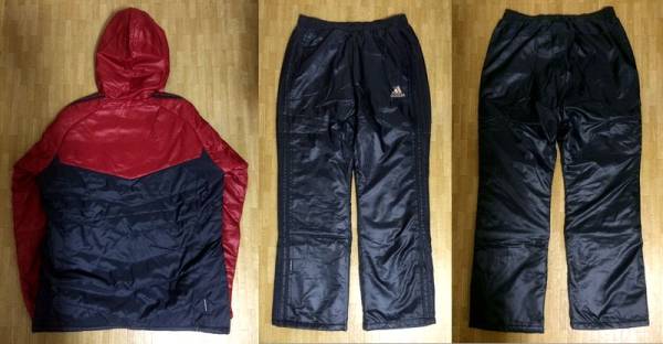 XO 新品タグ付☆アディダス／brave BH+4℃ パデッドフード 上下 Adidas