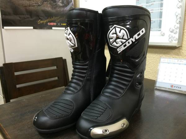 ★☆売切SCOYCO モーターサイクルブーツ　MBT004 黒　39☆★